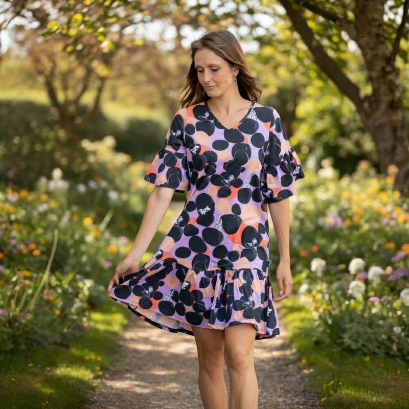 KiOma Muumi naisten mekko, Aurora, Rock, laventeli