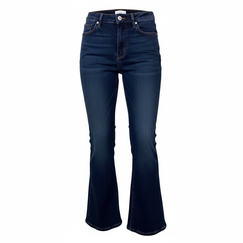 Nina Carter&reg; taskulliset korkeavy&ouml;t&auml;r&ouml;iset naisten plus size Bootcut farkut, tummansiniset