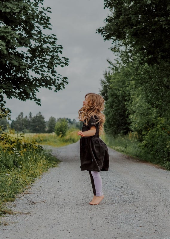 KiOma Lasten mekko Miisa, musta,  92-128cm