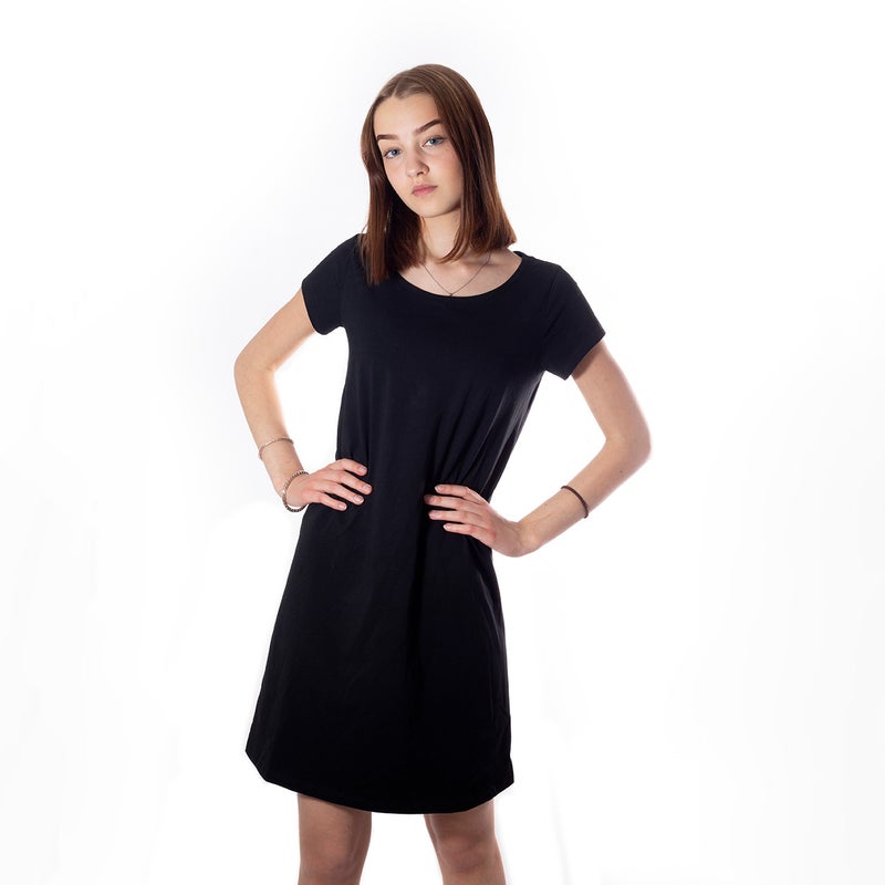 HuiGee Basic naisten mekko Luoto, musta