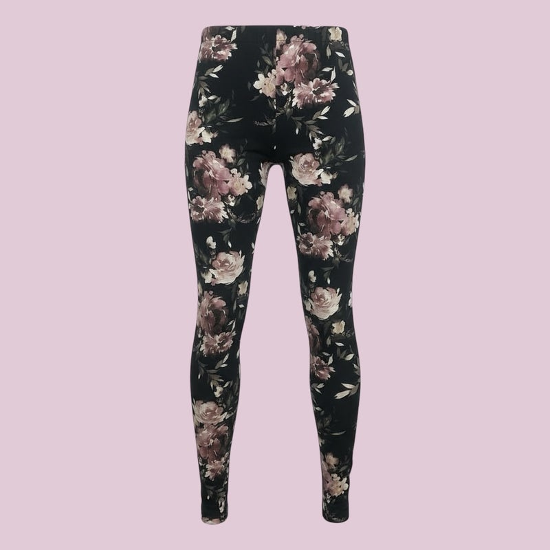 HuiGee naisten Silk trikoo Leggings, hortesia