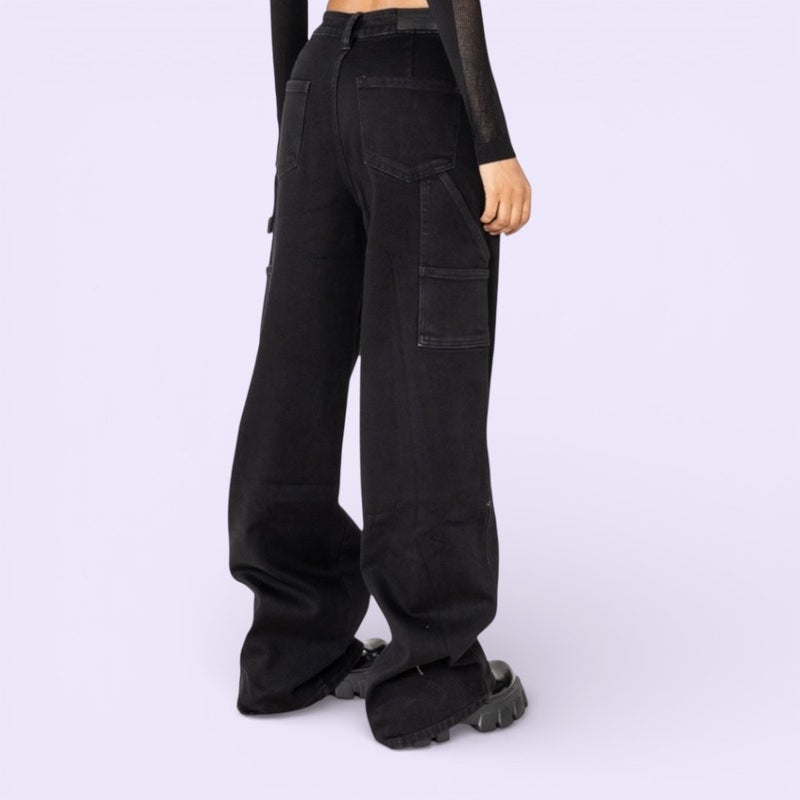 Nina Carter&reg; taskulliset korkeavy&ouml;t&auml;r&ouml;iset naisten farkut, musta