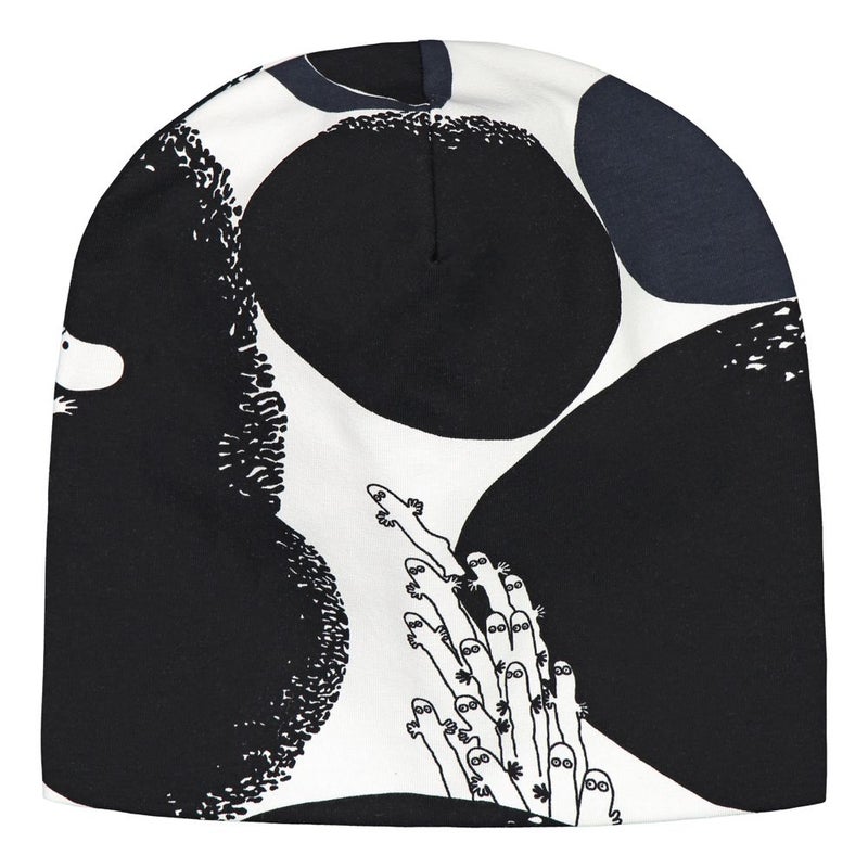 HuiGee Muumi koko perheen pipo Rock, musta/valkoinen, 2 kokoa