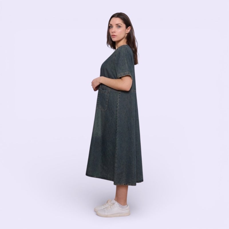 Bella Blue farkkumekko, kivipesty sininen farkku