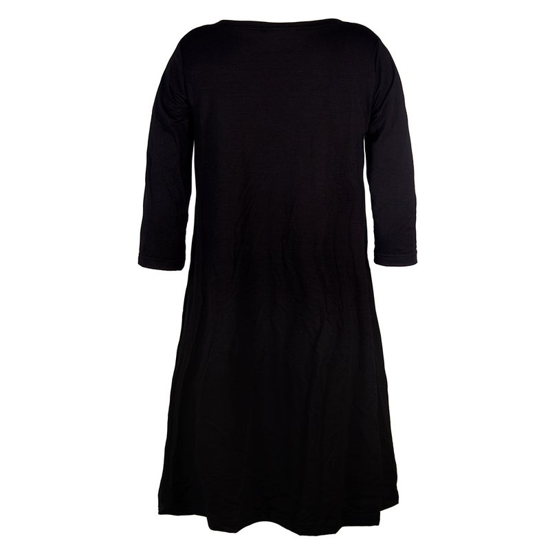 HuiGee Linna naisten lyocell mekko, musta
